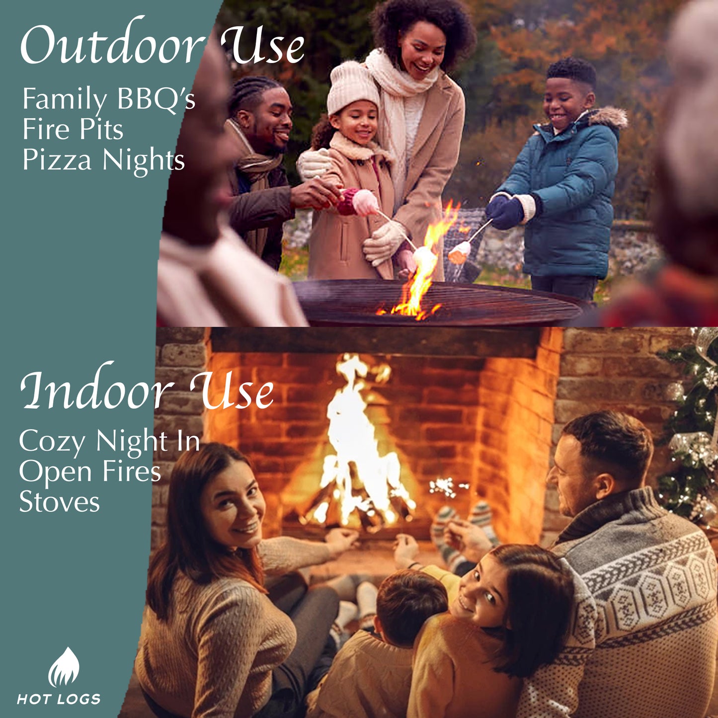 500 Natural Firelighters Large Box. Natural Wood Wool Wax Fire Lighters.
