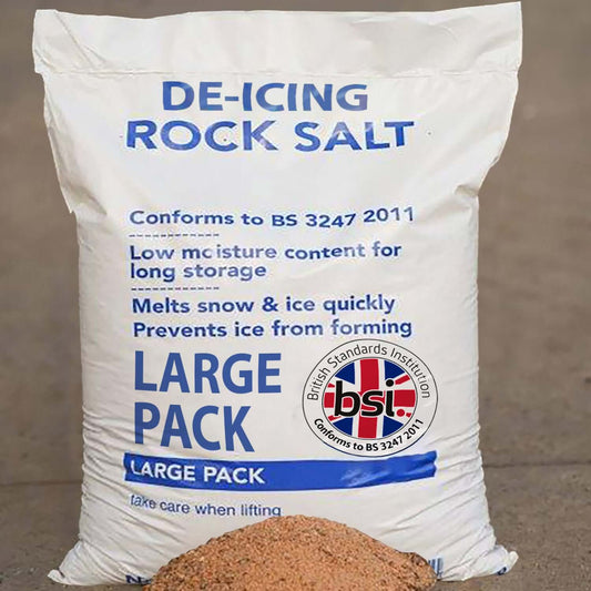 Rock Salt 22KG BIG Bag Brown De-Icing Rock Salt Grit for Ice, Snow, Gardening Weeds