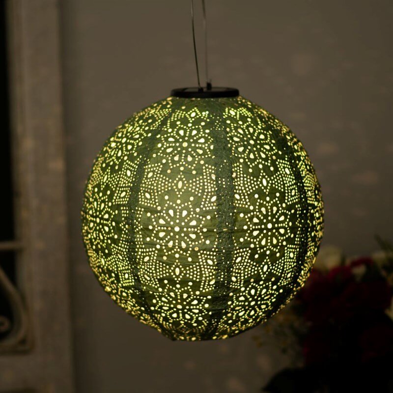 Solar Powered LED Large Garden Lantern Outdoor Light - Select Colours & Shapes