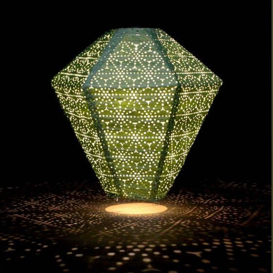 Solar Powered LED Large Garden Lantern Outdoor Light - Select Colours & Shapes