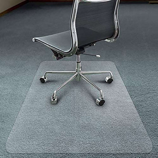 PVC Office Floor Protector - Rolled Chair Mat Suitable for Low Pile Carpet Floors - Non Slip - 90cm x 120cm - UK Made