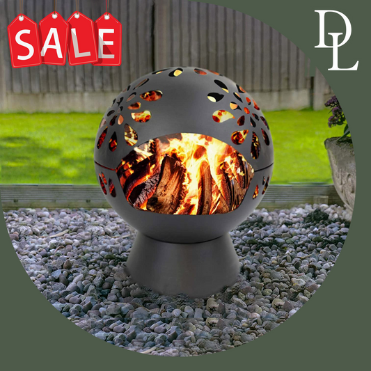 Large Round Globe Firepit for Garden or Patio