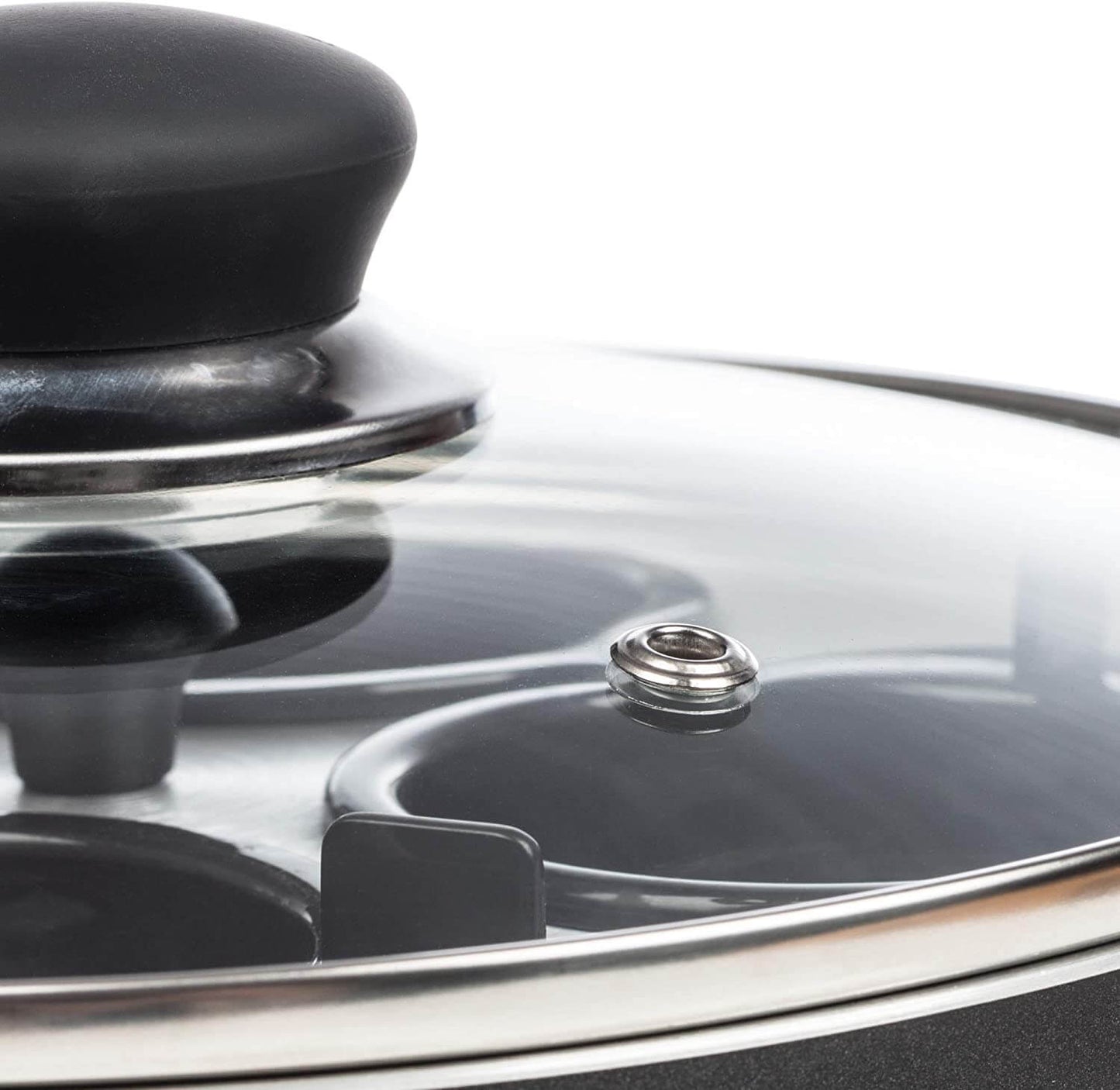 4 Eggs ChefMate 20cm Poacher Pan - Non Stick Poached Egg Boiler & Frying Pan in One - Induction Suitable