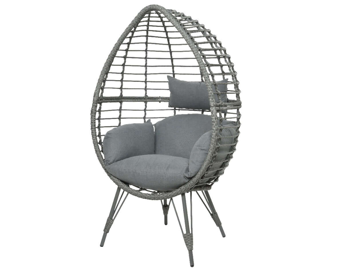 Vienna Standing Egg Garden Furniture Chair Grey