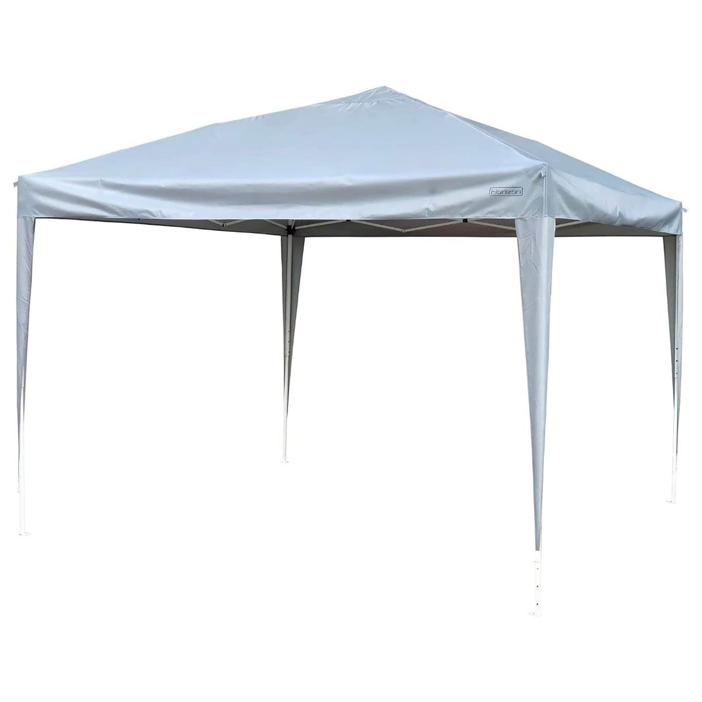 Waterproof Pop Up Gazebo with Sides 3m x 3m Pop Up Outdoor Garden PVC Coated - Travel Bag & 4 Leg Weight Bags Grey or Beige