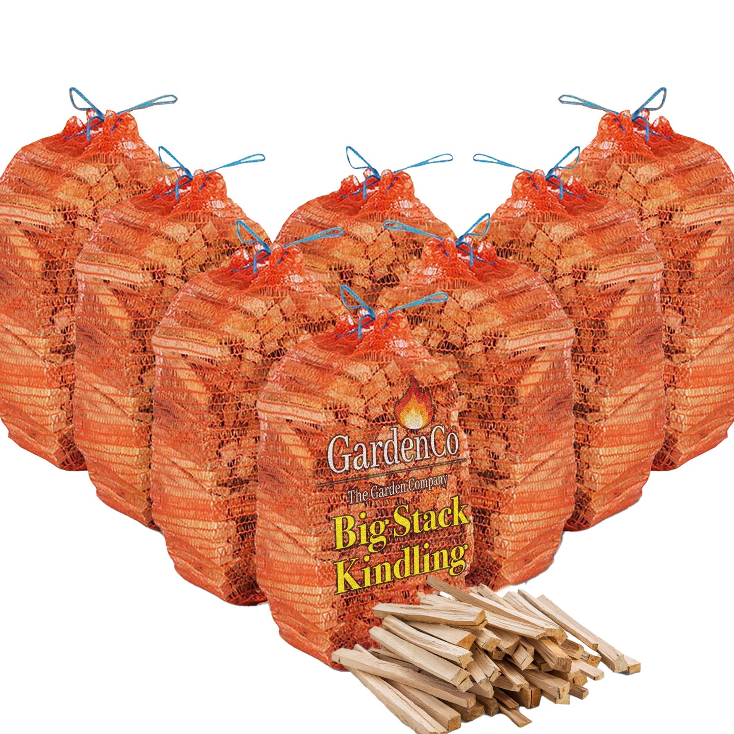 8x (2.5kg) Bags of Kindling, 20kg, ideal for Stoves & Fireplaces, Firelighter Twigs