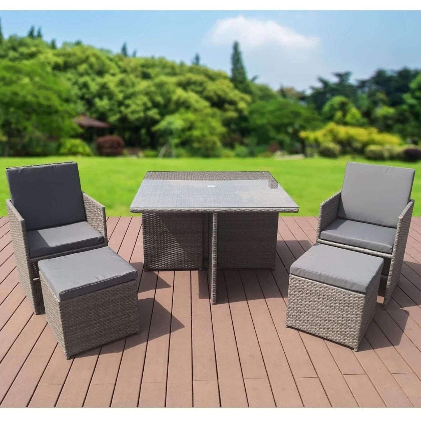 Garden Furniture Cube Dinning Set