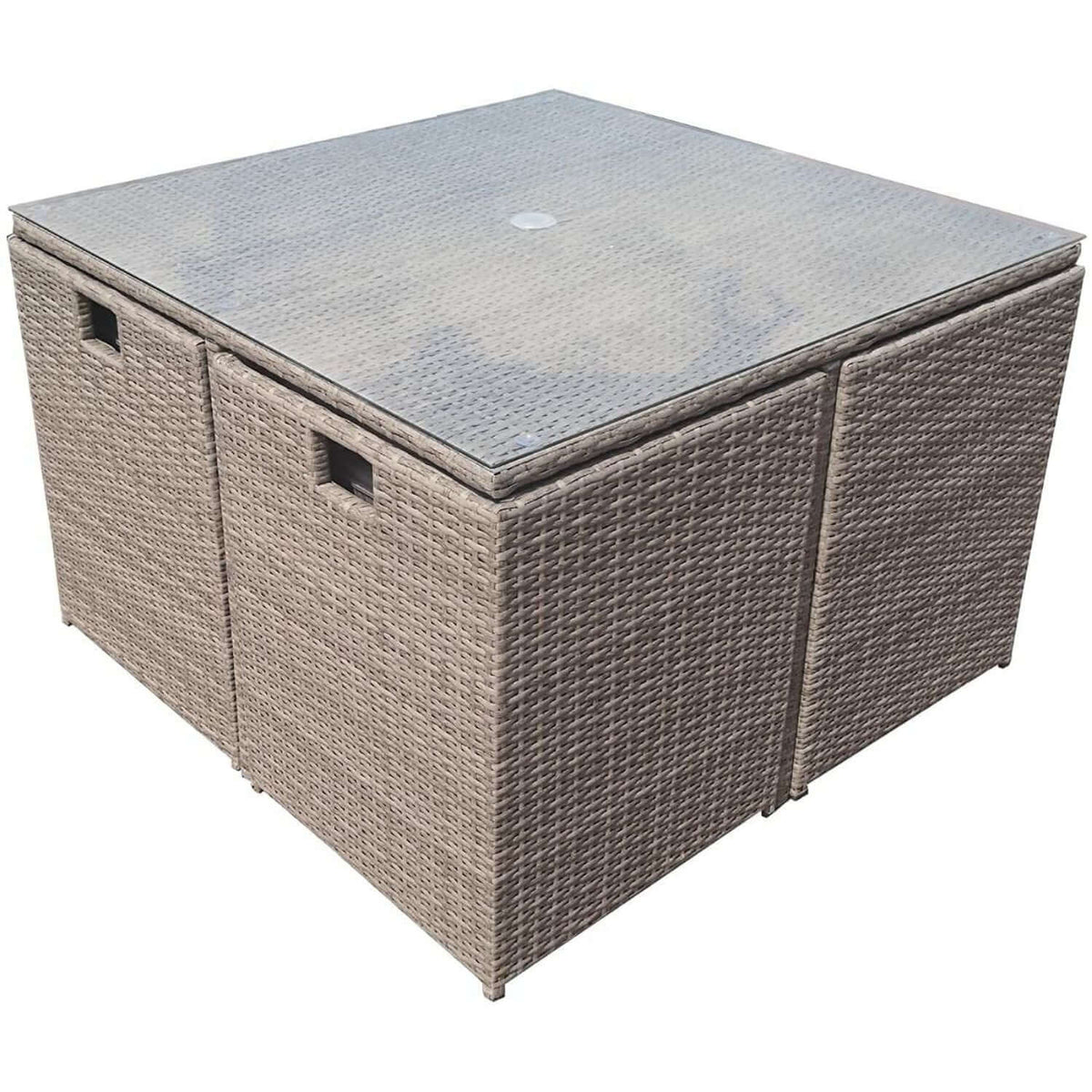 Target Rattan Cube 8 Seat Cube Rattan Garden Furniture Set & Weatherproof Cover