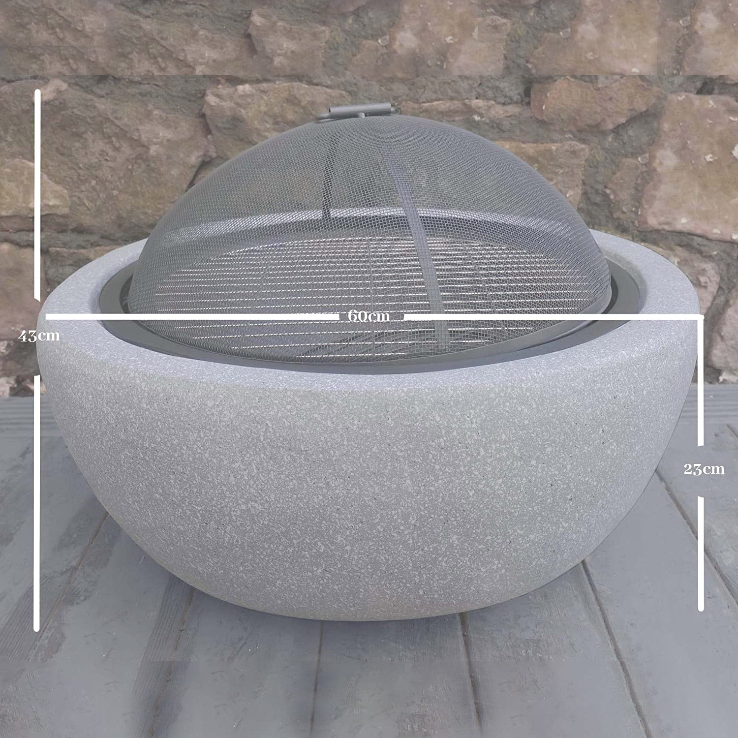 MGO BBQ Firepit Grill Round 