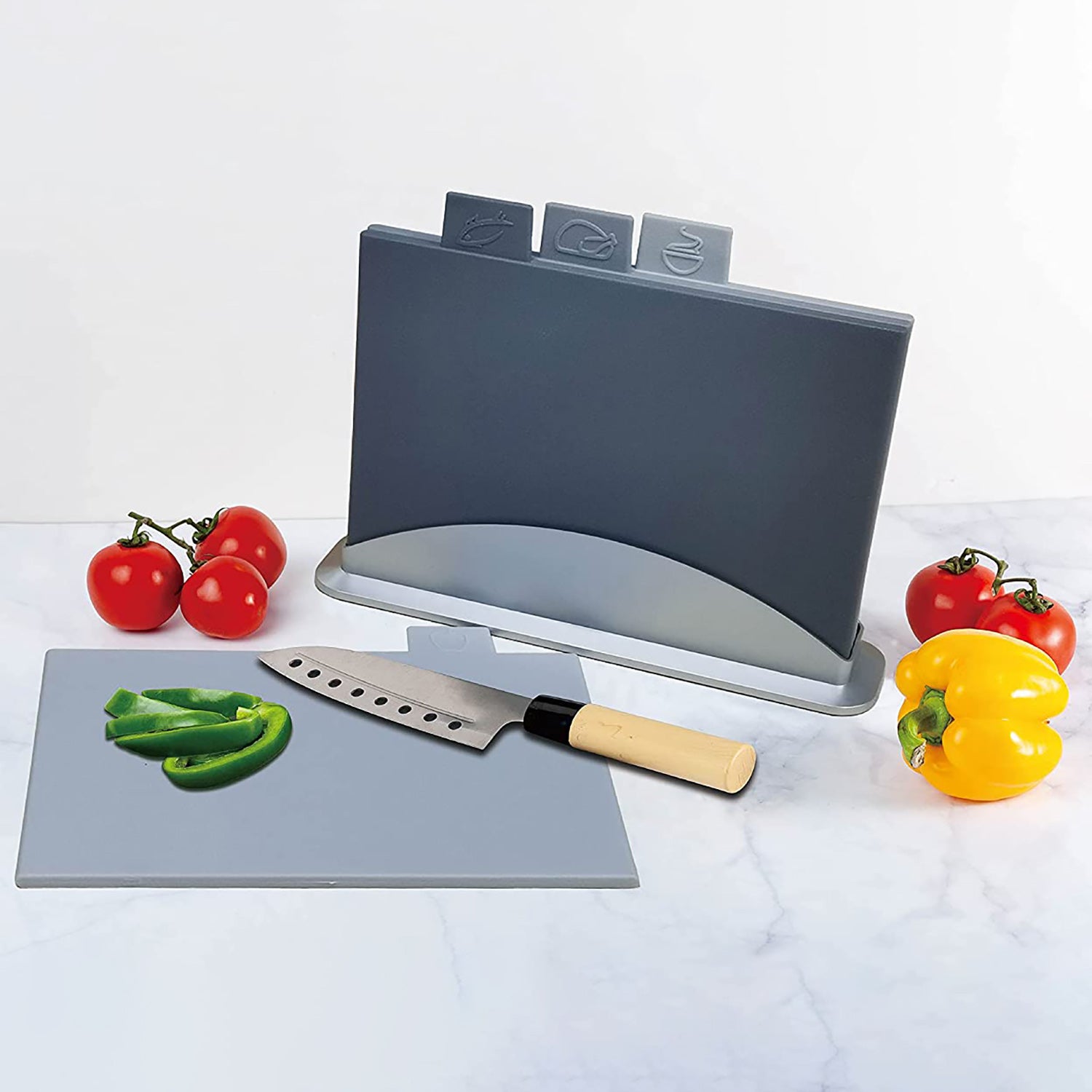 Set of 4 Index Extra Thick Chopping Board Set