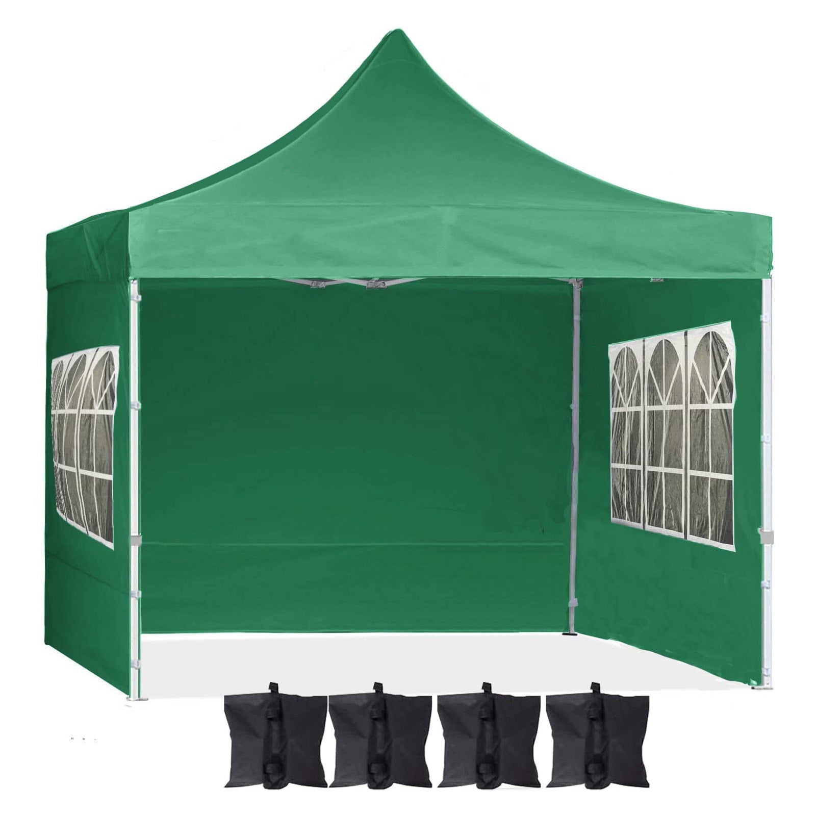 Green Deluxe Quality Gazebo 3m with Sides