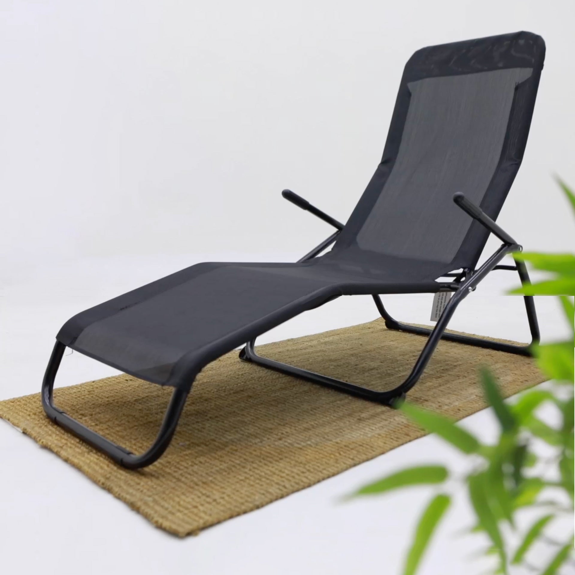 Suntime folding best sale aluminium sun lounger